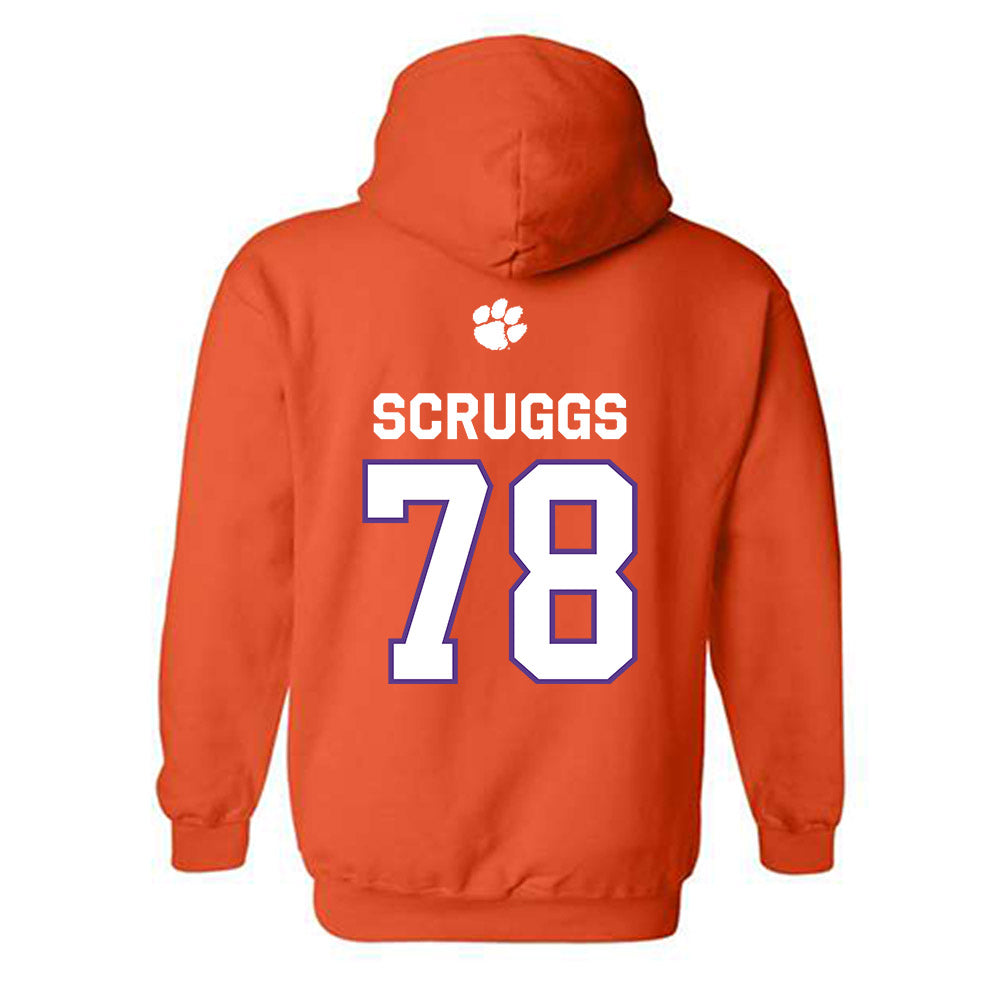 Clemson - NCAA Football : Carter Scruggs - Classic Shersey Hooded Sweatshirt-1
