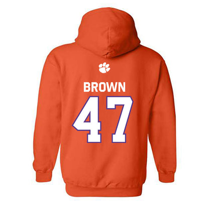 Clemson - NCAA Football : Sammy Brown - Classic Shersey Hooded Sweatshirt-1