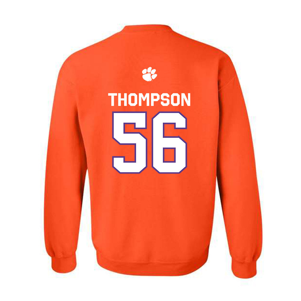 Clemson - NCAA Football : Champ Thompson - Classic Shersey Crewneck Sweatshirt-1