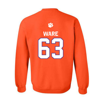 Clemson - NCAA Football : Easton Ware - Classic Shersey Crewneck Sweatshirt-1