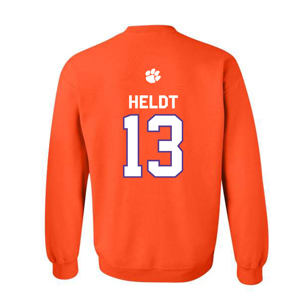 Clemson - NCAA Football : Will Heldt - Classic Shersey Crewneck Sweatshirt-1