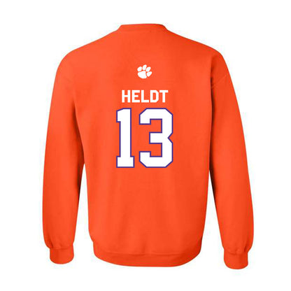 Clemson - NCAA Football : Will Heldt - Classic Shersey Crewneck Sweatshirt-1