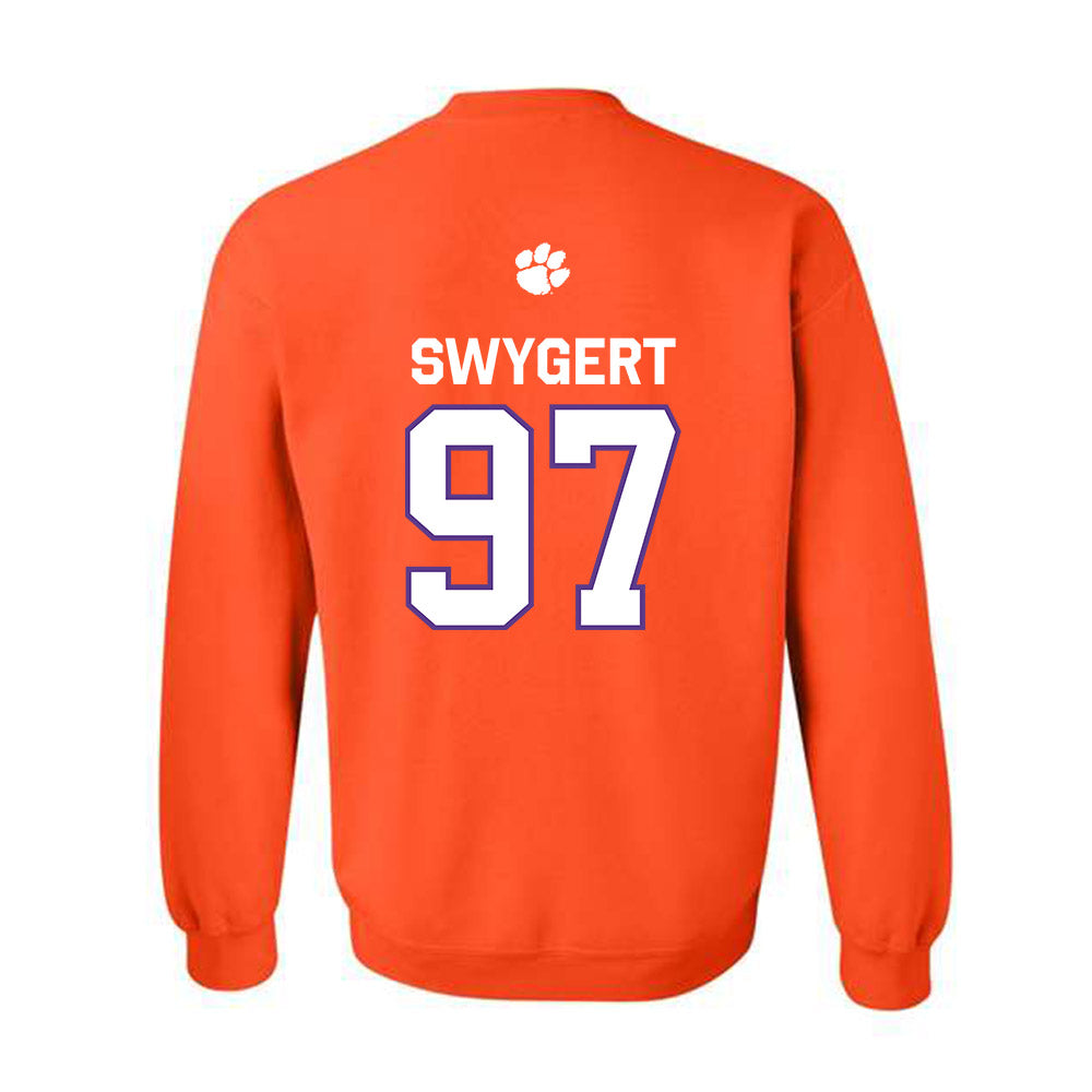 Clemson - NCAA Football : Patrick Swygert - Classic Shersey Crewneck Sweatshirt-1