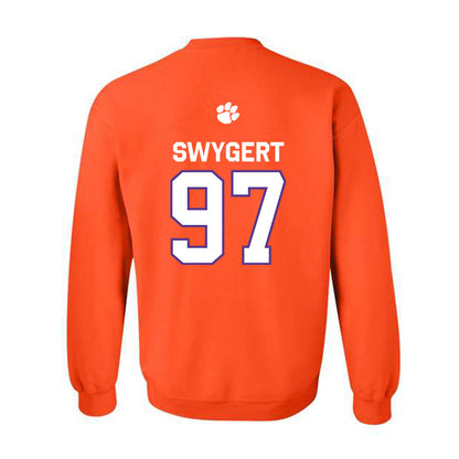 Clemson - NCAA Football : Patrick Swygert - Classic Shersey Crewneck Sweatshirt-1