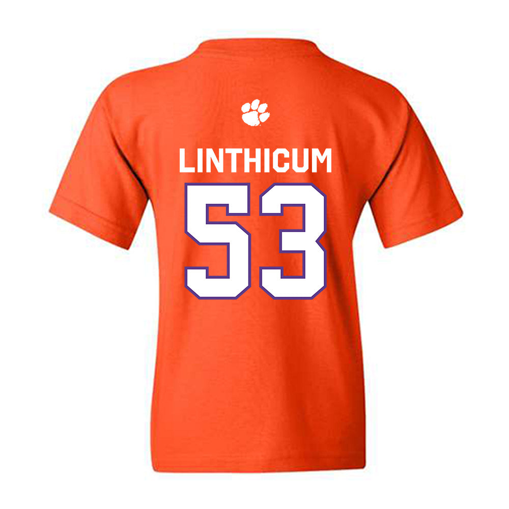 Clemson - NCAA Football : Ryan Linthicum - Classic Shersey Youth T-Shirt-1