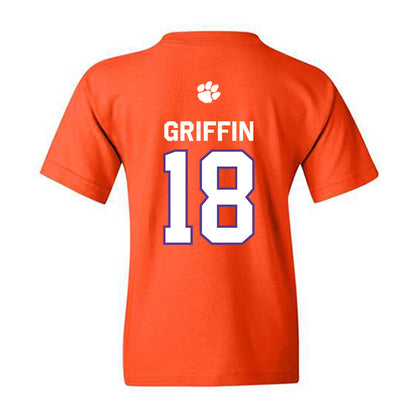Clemson - NCAA Football : Kylon Griffin - Classic Shersey Youth T-Shirt-1