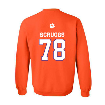 Clemson - NCAA Football : Carter Scruggs - Classic Shersey Crewneck Sweatshirt-1