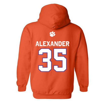 Clemson - NCAA Football : Jeremiah Alexander - Classic Shersey Hooded Sweatshirt-1