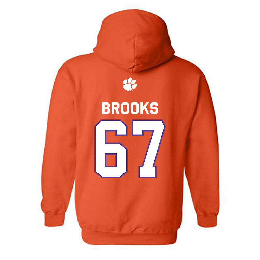 Clemson - NCAA Football : Nathan Brooks - Classic Shersey Hooded Sweatshirt-1