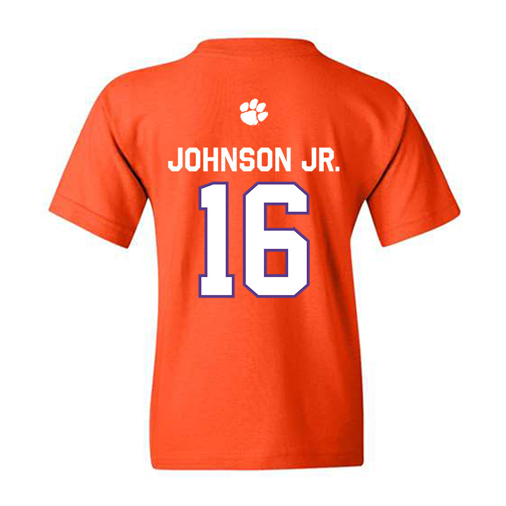 Clemson - NCAA Football : Chris Johnson Jr. - Classic Shersey Youth T-Shirt-1