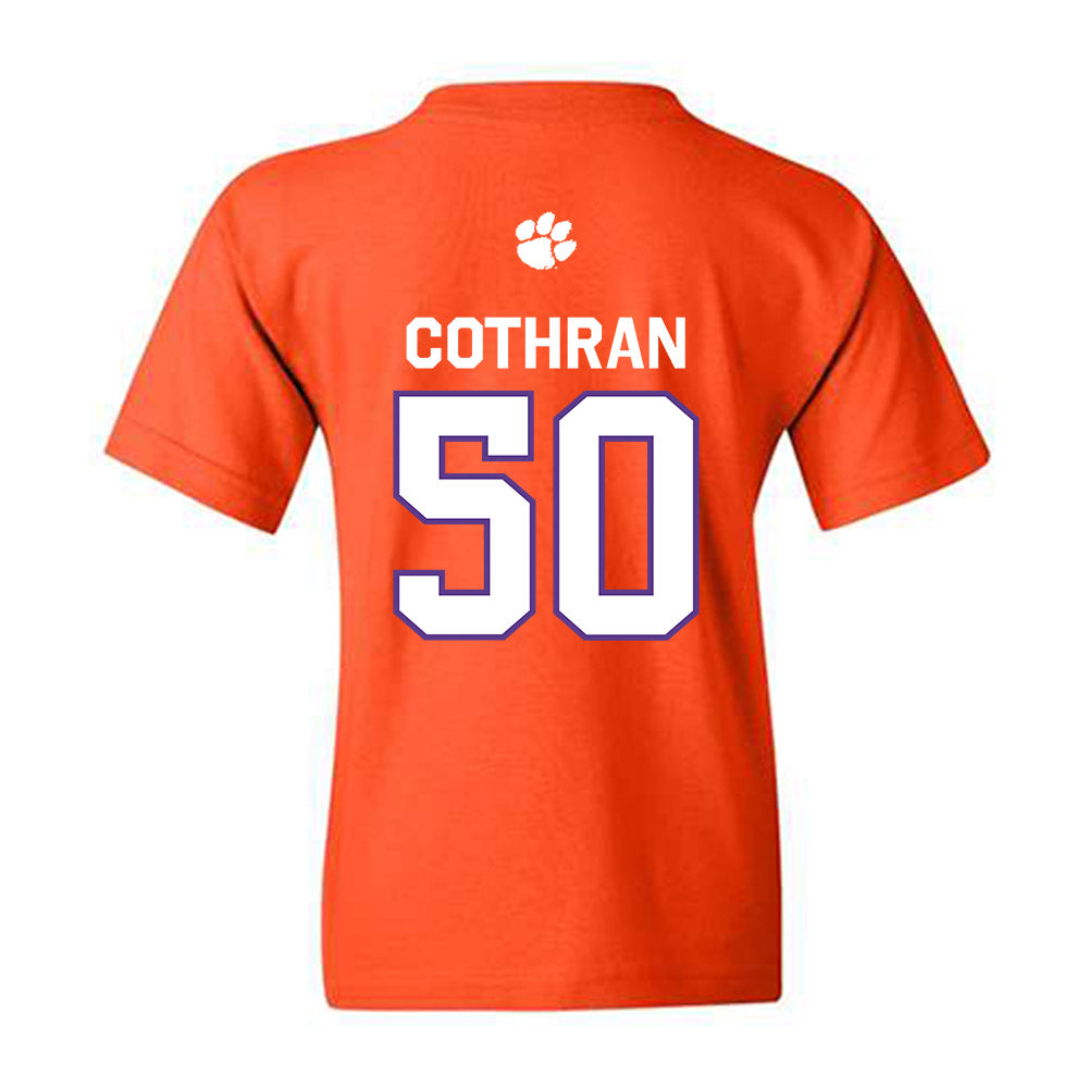 Clemson - NCAA Football : Fletcher Cothran - Classic Shersey Youth T-Shirt-1