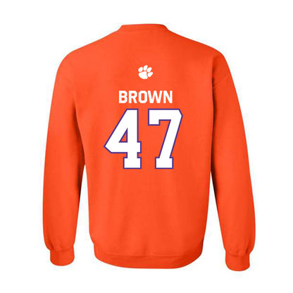 Clemson - NCAA Football : Sammy Brown - Classic Shersey Crewneck Sweatshirt-1