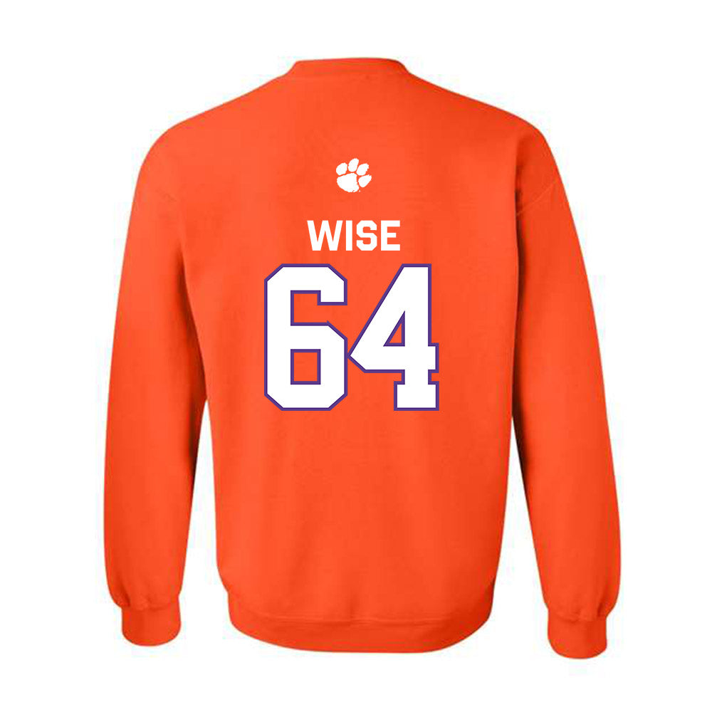 Clemson - NCAA Football : Grant Wise - Classic Shersey Crewneck Sweatshirt-1