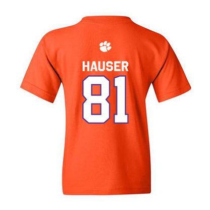 Clemson - NCAA Football : Nolan Hauser - Classic Shersey Youth T-Shirt-1
