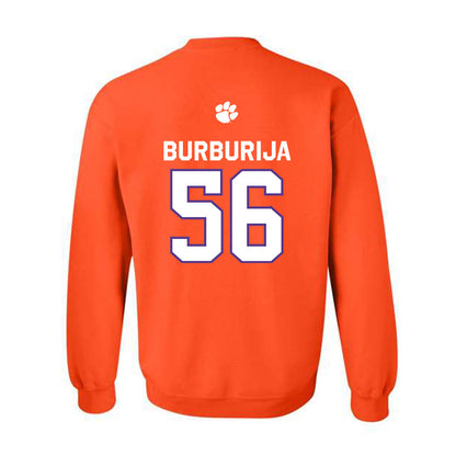 Clemson - NCAA Football : Andy Burburija - Classic Shersey Crewneck Sweatshirt-1