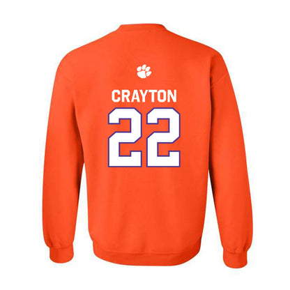 Clemson - NCAA Football : Dee Crayton - Classic Shersey Crewneck Sweatshirt-1