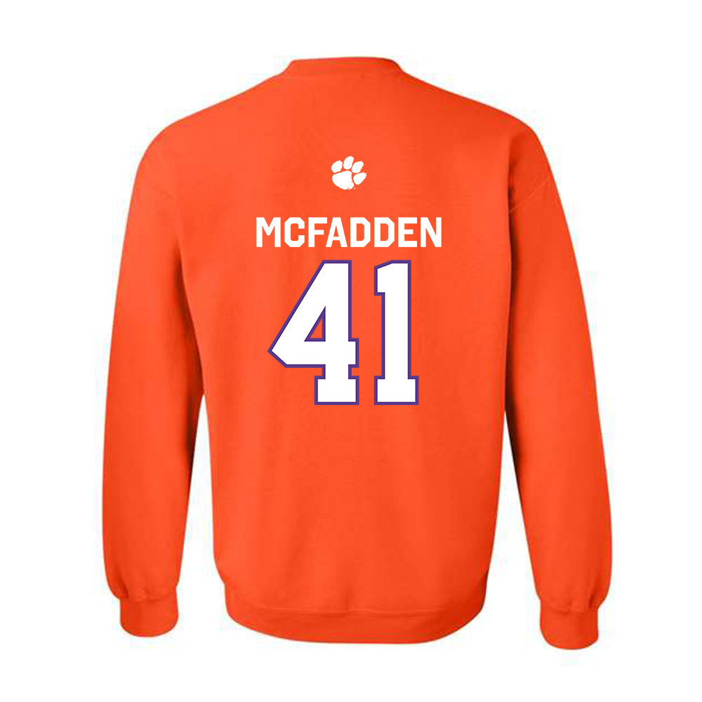 Clemson - NCAA Football : Connor McFadden - Classic Shersey Crewneck Sweatshirt-1