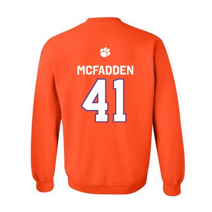 Clemson - NCAA Football : Connor McFadden - Classic Shersey Crewneck Sweatshirt-1