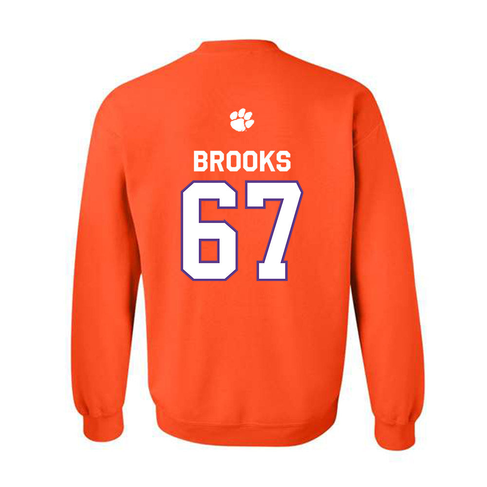 Clemson - NCAA Football : Nathan Brooks - Classic Shersey Crewneck Sweatshirt-1