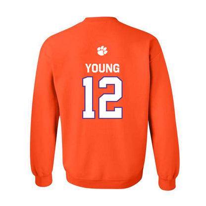 Clemson - NCAA Football : Shavar Young - Classic Shersey Crewneck Sweatshirt-1