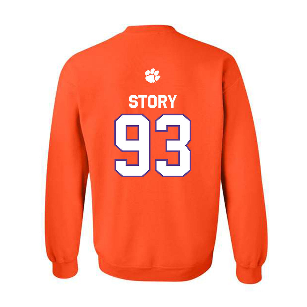 Clemson - NCAA Football : Caden Story - Classic Shersey Crewneck Sweatshirt-1