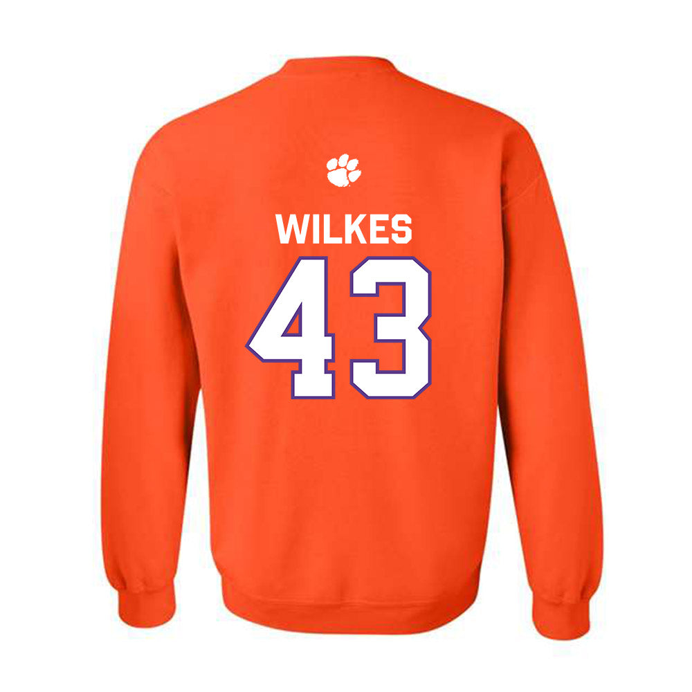 Clemson - NCAA Football : Billy Wilkes - Classic Shersey Crewneck Sweatshirt-1