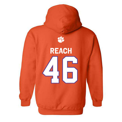 Clemson - NCAA Football : Jackson Reach - Classic Shersey Hooded Sweatshirt-1