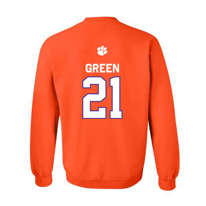 Clemson - NCAA Football : Jarvis Green - Classic Shersey Crewneck Sweatshirt-1