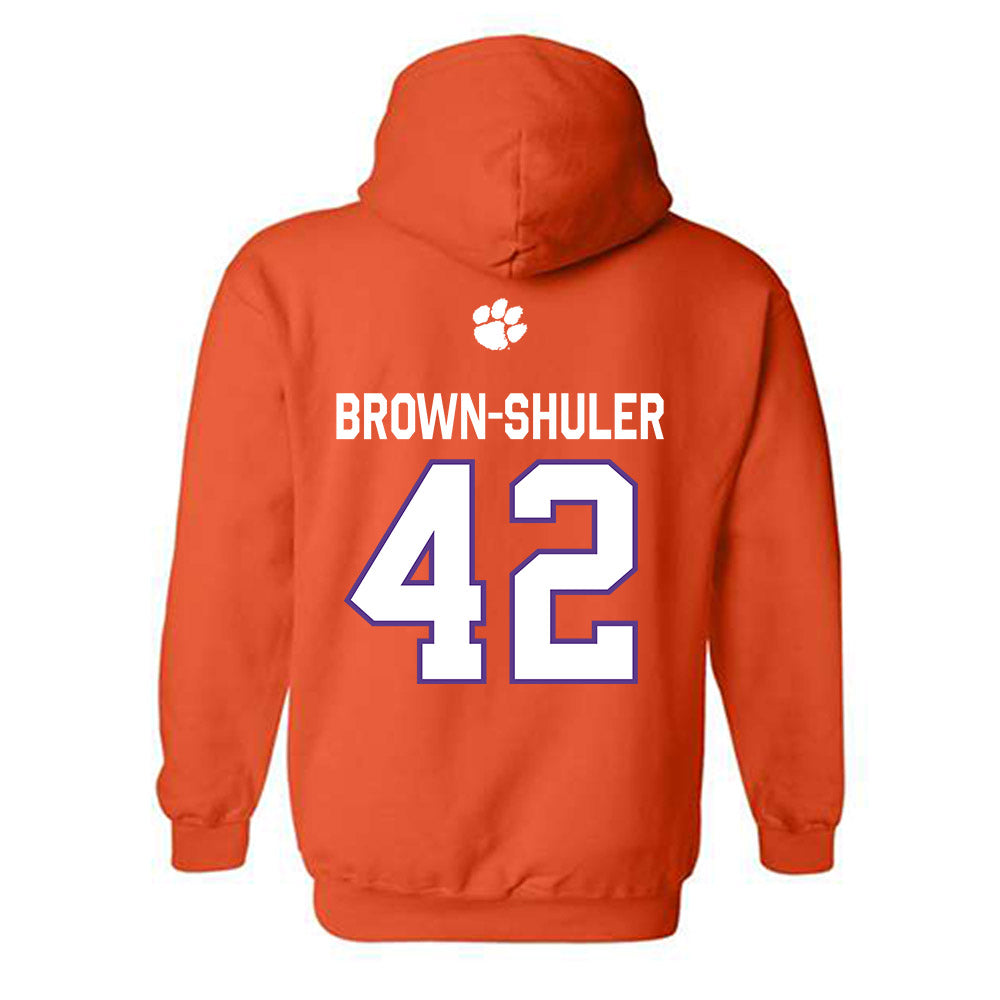 Clemson - NCAA Football : Hevin Brown-Shuler - Classic Shersey Hooded Sweatshirt-1
