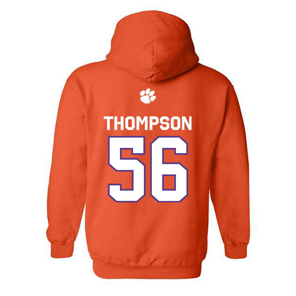 Clemson - NCAA Football : Champ Thompson - Classic Shersey Hooded Sweatshirt-1