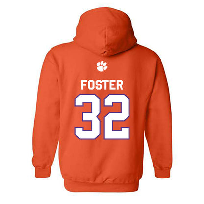 Clemson - NCAA Football : Michael Foster - Classic Shersey Hooded Sweatshirt-1