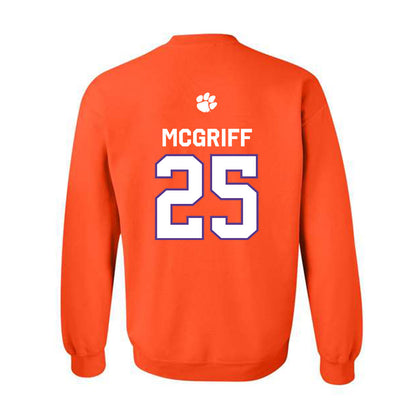 Clemson - NCAA Football : Keil McGriff - Classic Shersey Crewneck Sweatshirt-1