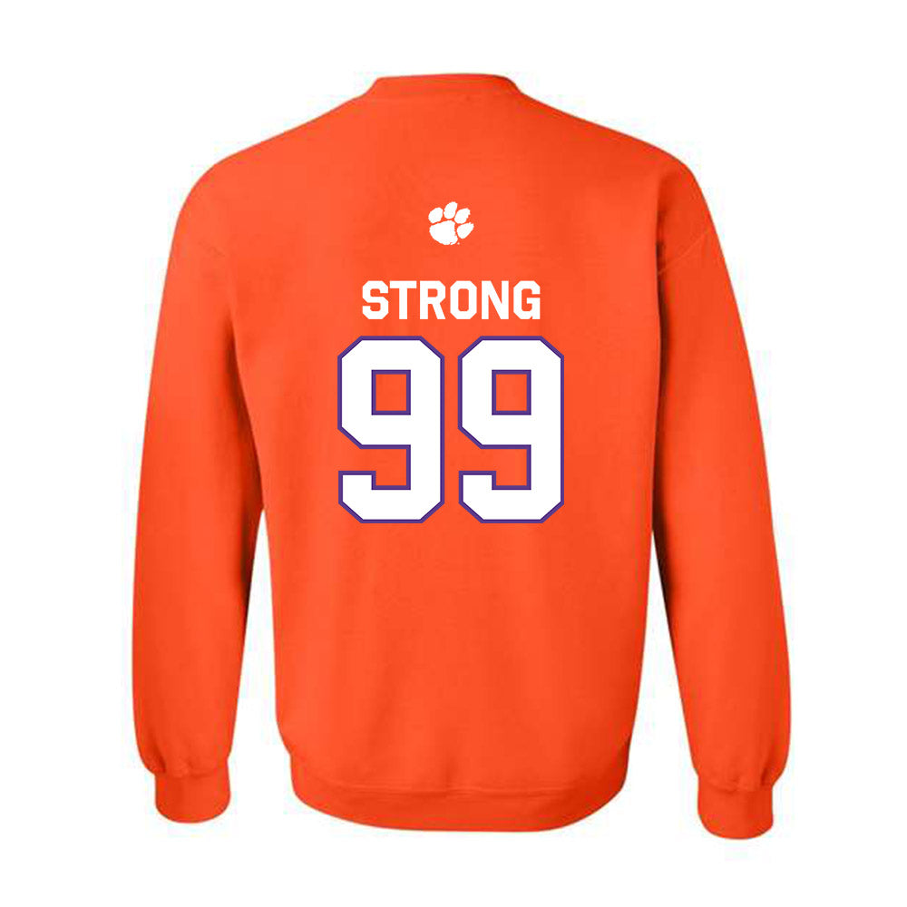 Clemson - NCAA Football : Markus Strong - Classic Shersey Crewneck Sweatshirt-1