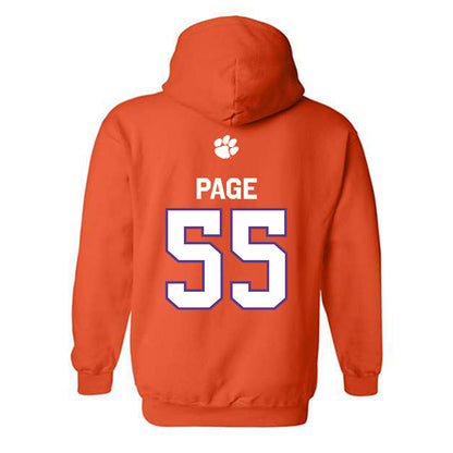 Clemson - NCAA Football : Payton Page - Classic Shersey Hooded Sweatshirt-1