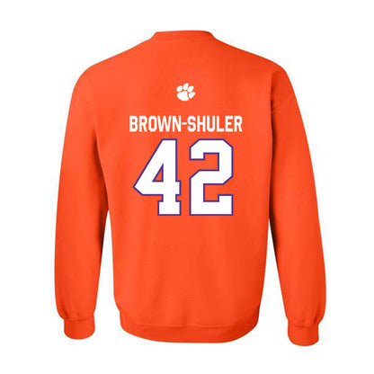 Clemson - NCAA Football : Hevin Brown-Shuler - Classic Shersey Crewneck Sweatshirt-1