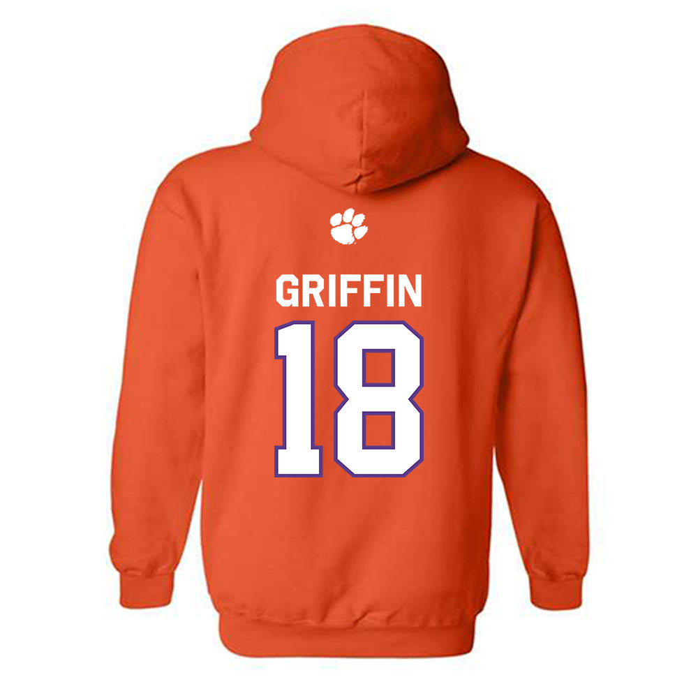 Clemson - NCAA Football : Kylon Griffin - Classic Shersey Hooded Sweatshirt-1