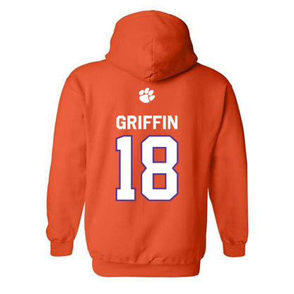 Clemson - NCAA Football : Kylon Griffin - Classic Shersey Hooded Sweatshirt-1