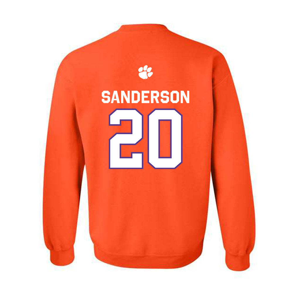 Clemson - NCAA Football : Clark Sanderson - Classic Shersey Crewneck Sweatshirt-1