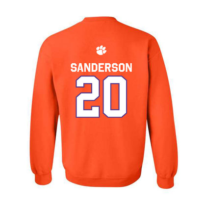 Clemson - NCAA Football : Clark Sanderson - Classic Shersey Crewneck Sweatshirt-1