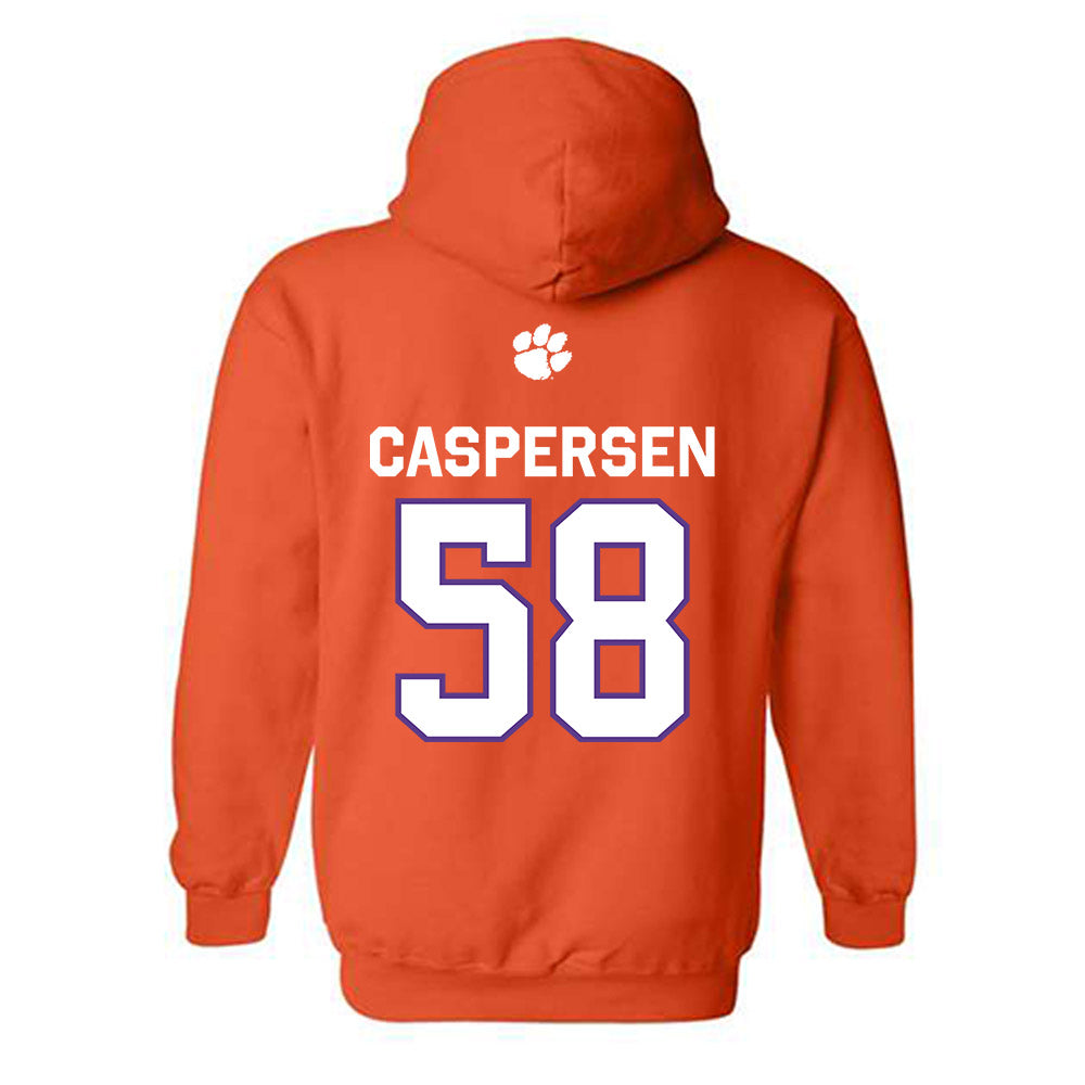 Clemson - NCAA Football : Holden Caspersen - Classic Shersey Hooded Sweatshirt-1
