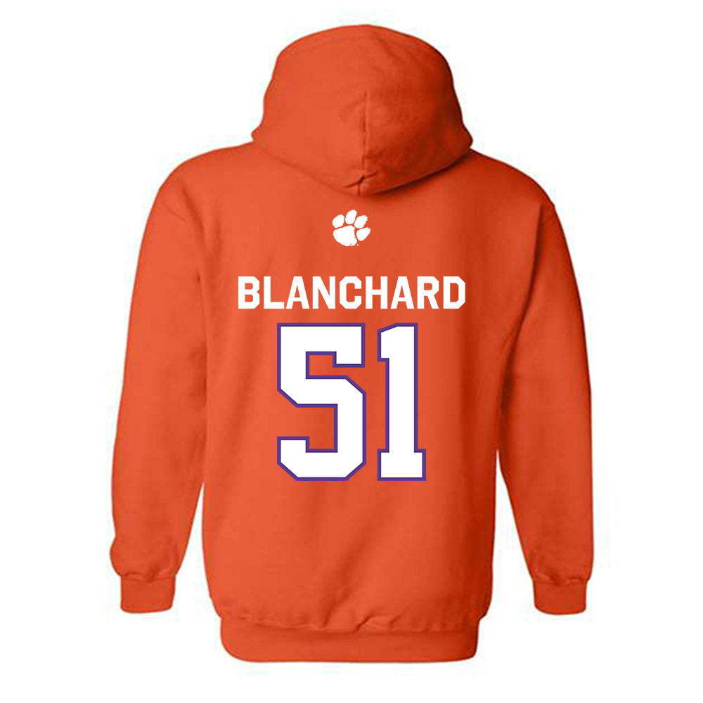 Clemson - NCAA Football : Gavin Blanchard - Classic Shersey Hooded Sweatshirt-1