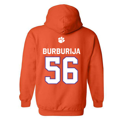 Clemson - NCAA Football : Andy Burburija - Classic Shersey Hooded Sweatshirt-1