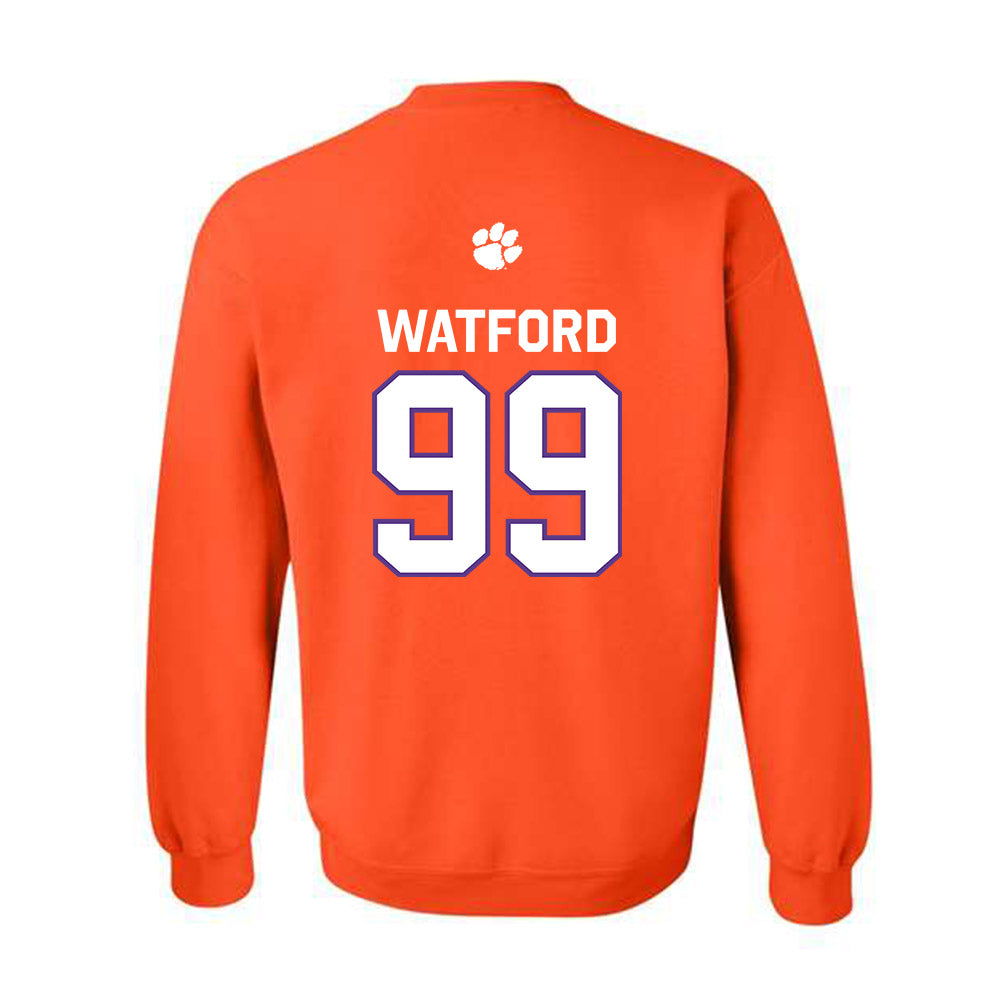Clemson - NCAA Football : Ari Watford - Classic Shersey Crewneck Sweatshirt-1