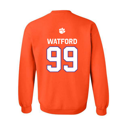 Clemson - NCAA Football : Ari Watford - Classic Shersey Crewneck Sweatshirt-1