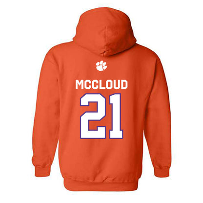 Clemson - NCAA Football : Kobe McCloud - Classic Shersey Hooded Sweatshirt-1