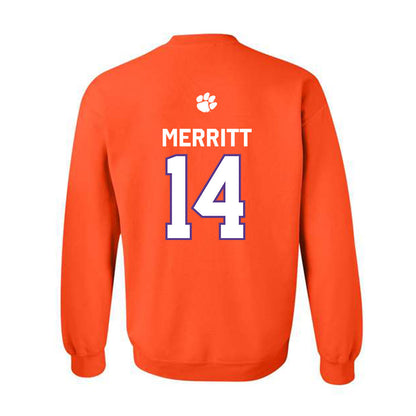 Clemson - NCAA Football : London Merritt - Classic Shersey Crewneck Sweatshirt-1