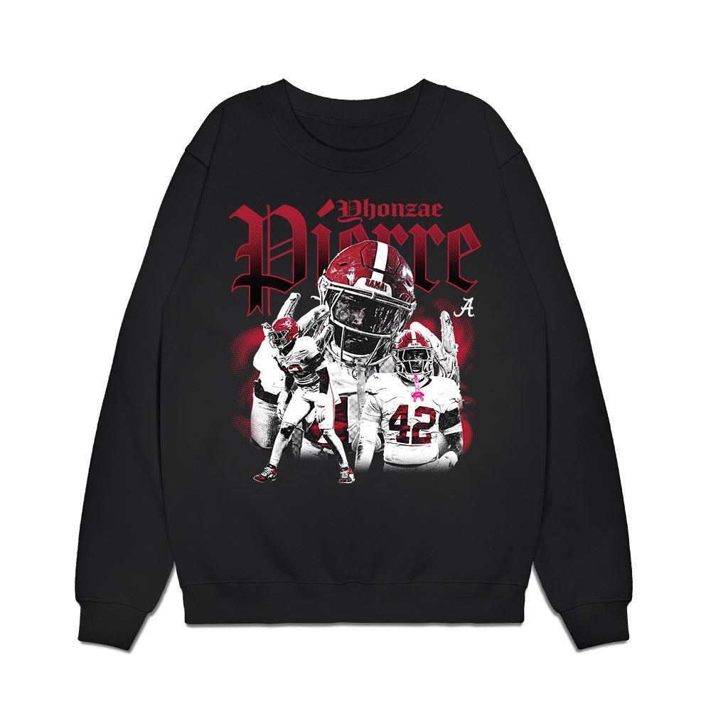 Alabama - NCAA Football : Yhonzae Pierre - Collage Premium Crewneck Sweatshirt-0