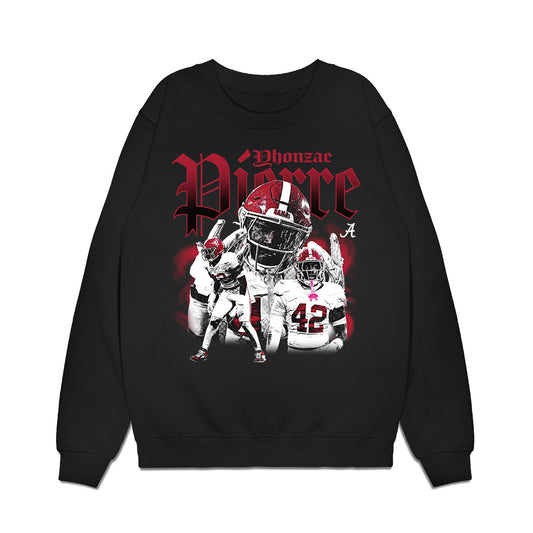 Alabama - NCAA Football : Yhonzae Pierre - Collage Premium Crewneck Sweatshirt-0