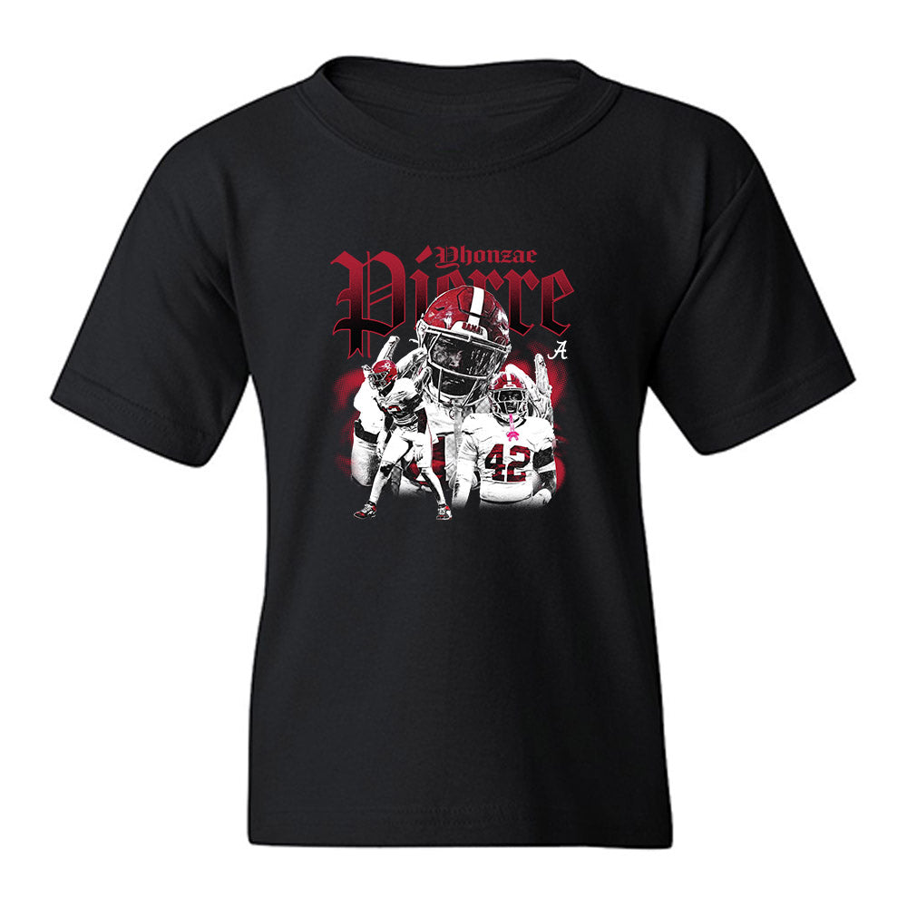 Alabama - NCAA Football : Yhonzae Pierre - Collage Youth T-Shirt-0