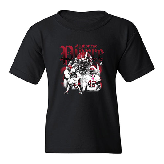Alabama - NCAA Football : Yhonzae Pierre - Collage Youth T-Shirt-0